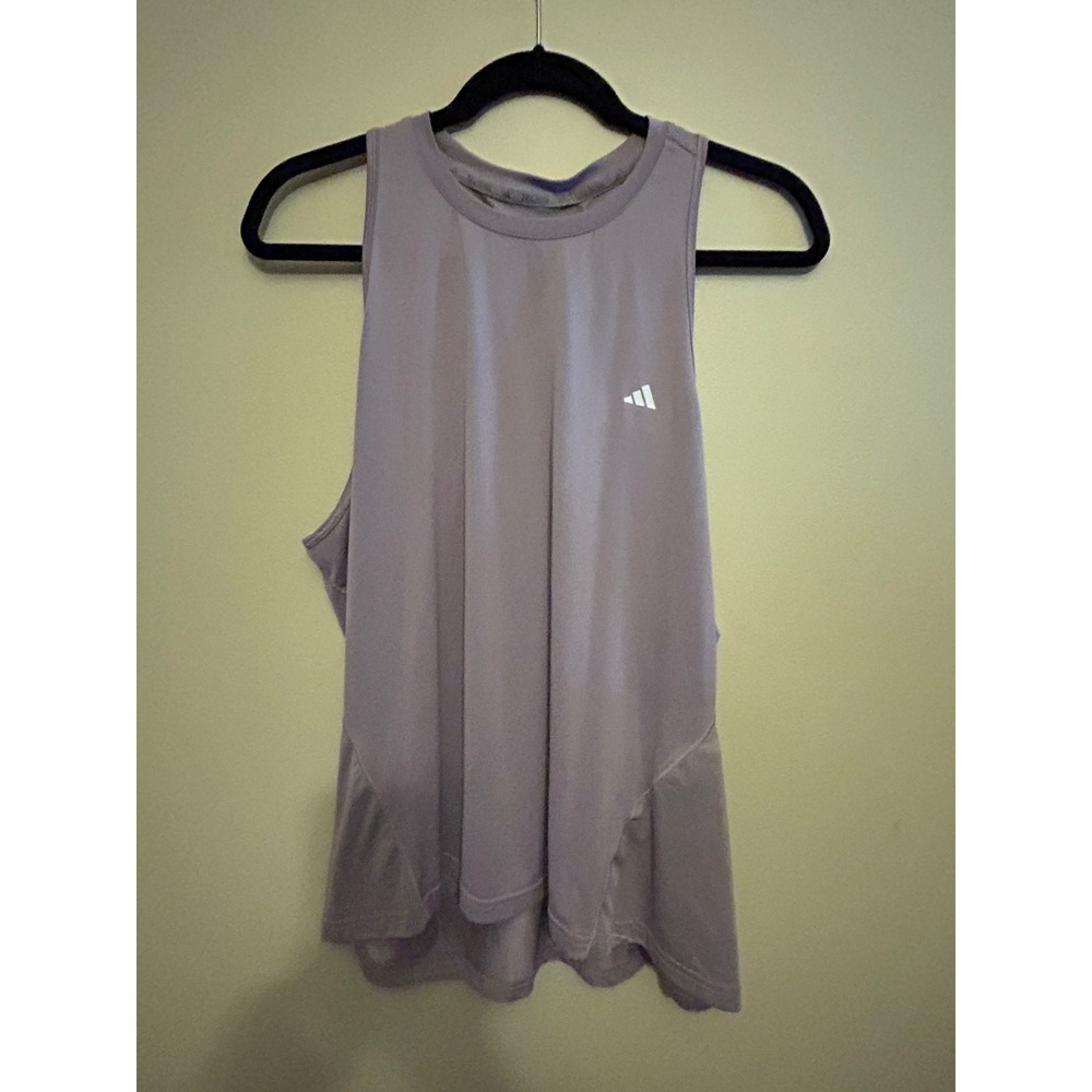 Adidas Racerback Tank Top Womens Mauve Lavender Excellent Workout Gym